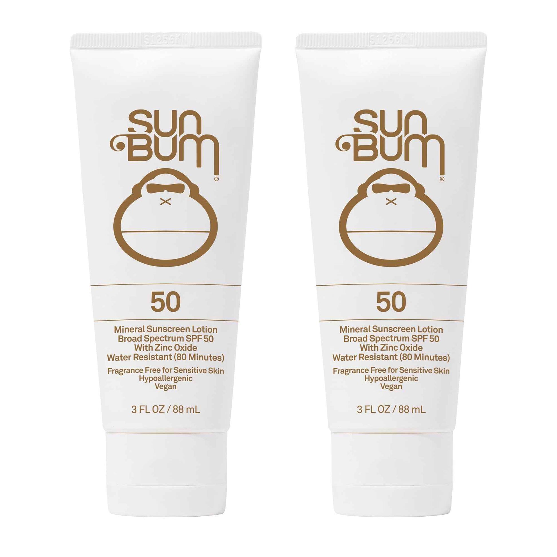 Sun Bum Mineral Spf 50 Sunscreen Lotion Vegan and Hawaii 104 Act Compliant (Octinoxate & Oxybenzone Free) Broad Spectrum Natural Sunscreen With UVA/UVB Protection 2 Pack