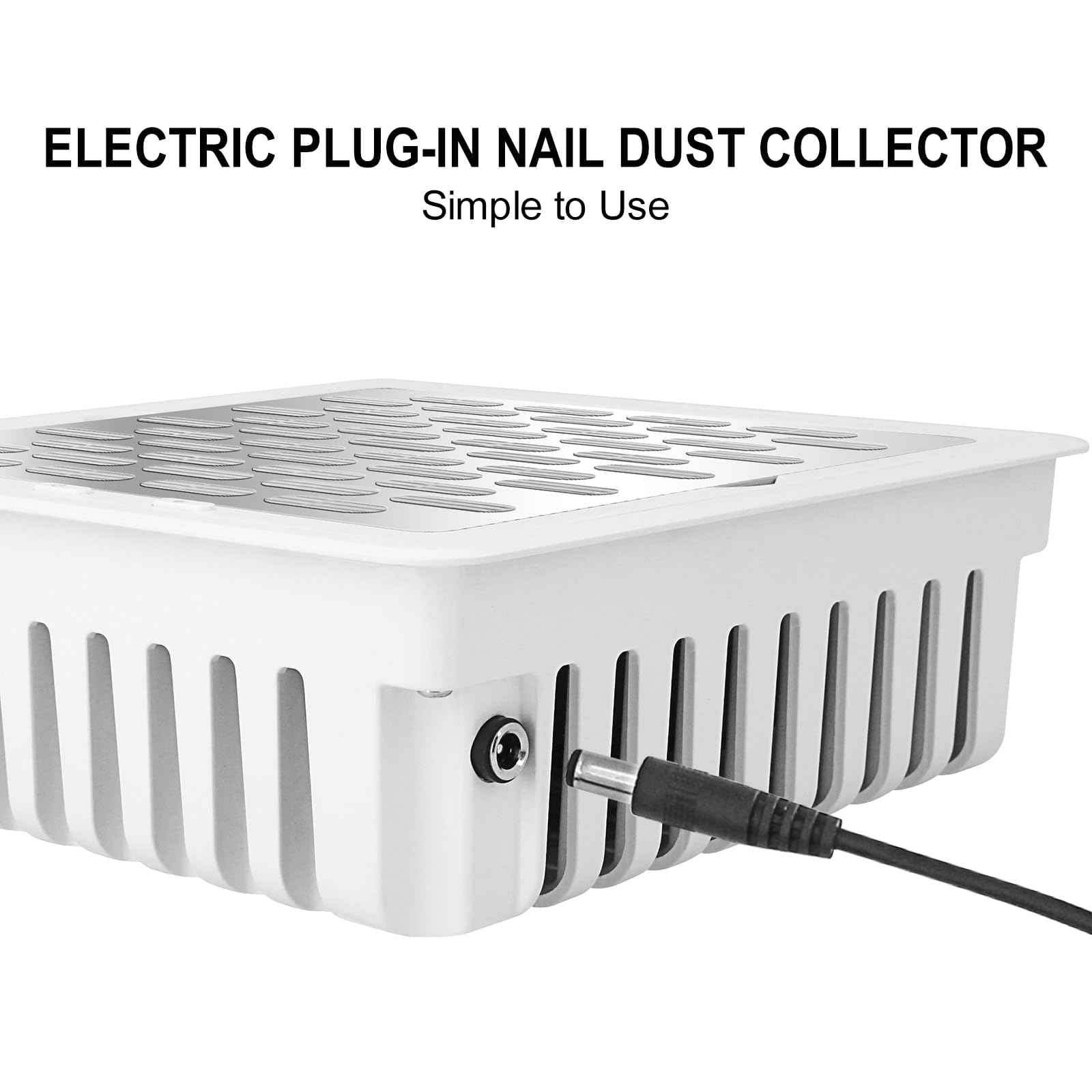 wenxintek Dust Collector for Nails,Built-in Desktop Nail Vacuum Cleaner,Powerful Suction Dust Fan,Adjustable Speed,Professional Dust Collector for Nails Tech Acrylic Gel Polishing Manicure Pedicure