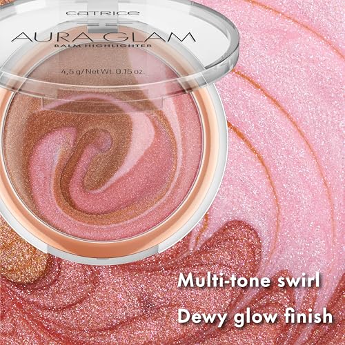 Catrice Aura Glam Highlighter Balm | Creamy, Lightweight Luminizer for Builadble Radiance | Rosy Pink & Warm Bronze | Vegan & Cruelty Free