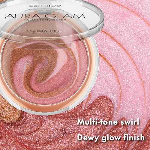 Catrice Aura Glam Highlighter Balm | Creamy, Lightweight Luminizer for Builadble Radiance | Rosy Pink & Warm Bronze | Vegan & Cruelty Free