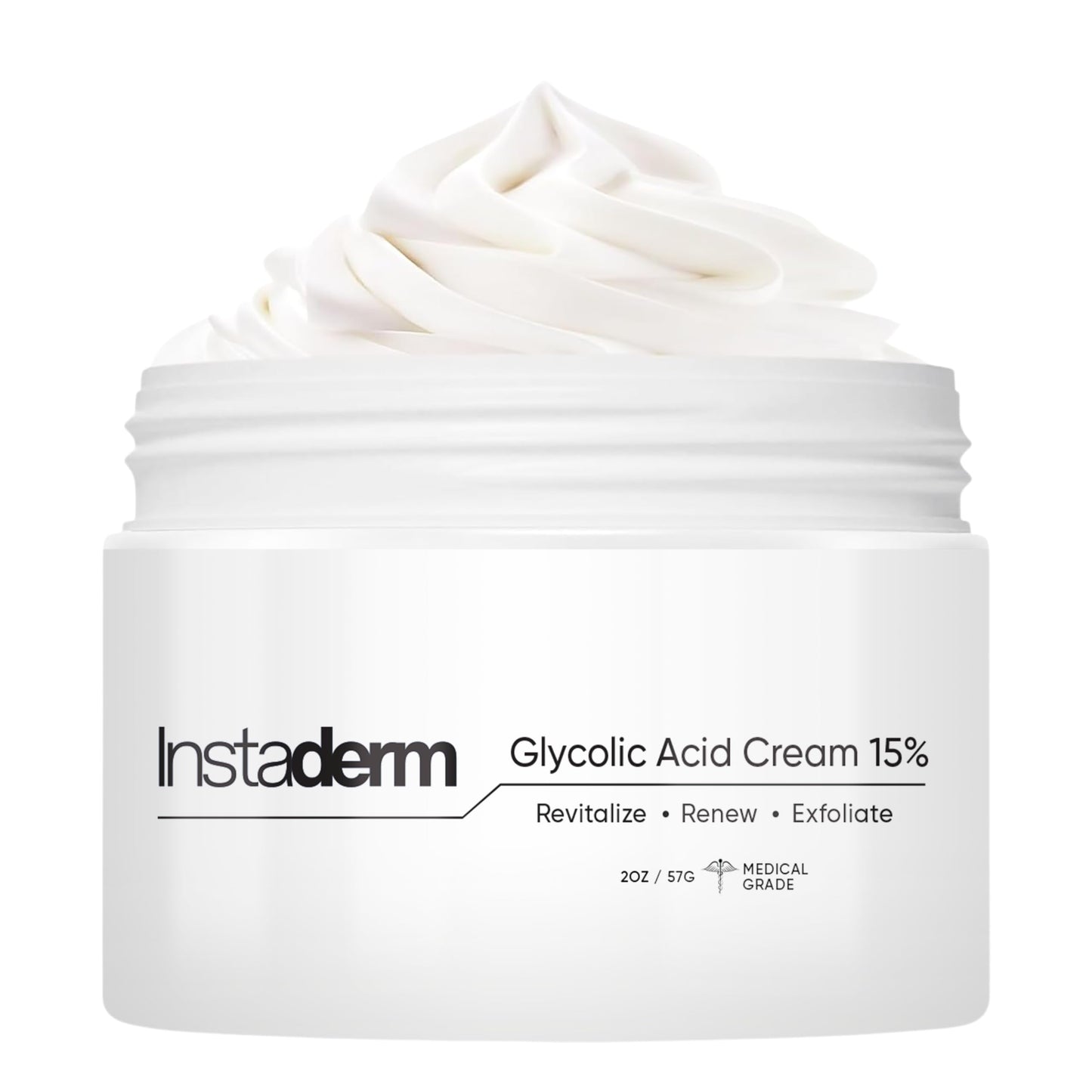 Glycolic Acid 15% Anti-Aging Wrinkle Cream- Reduces the Appearance of Fine Lines, Wrinkles, Age Spots, Dark Spots. Exfoliates, Smoothes Skin Texture, Tone & Improves Dull Looking Complexion.