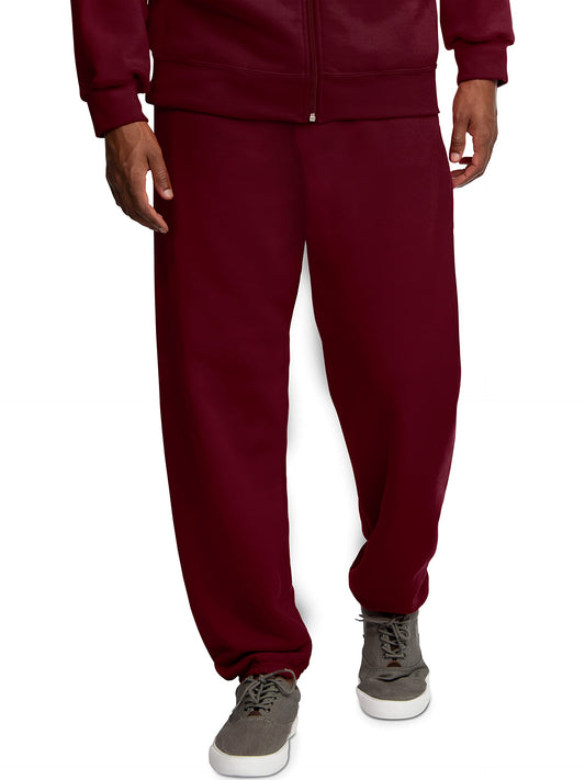 Fruit of the Loom mens Eversoft Fleece Sweatpants, Sweatpants - Maroon, Small US