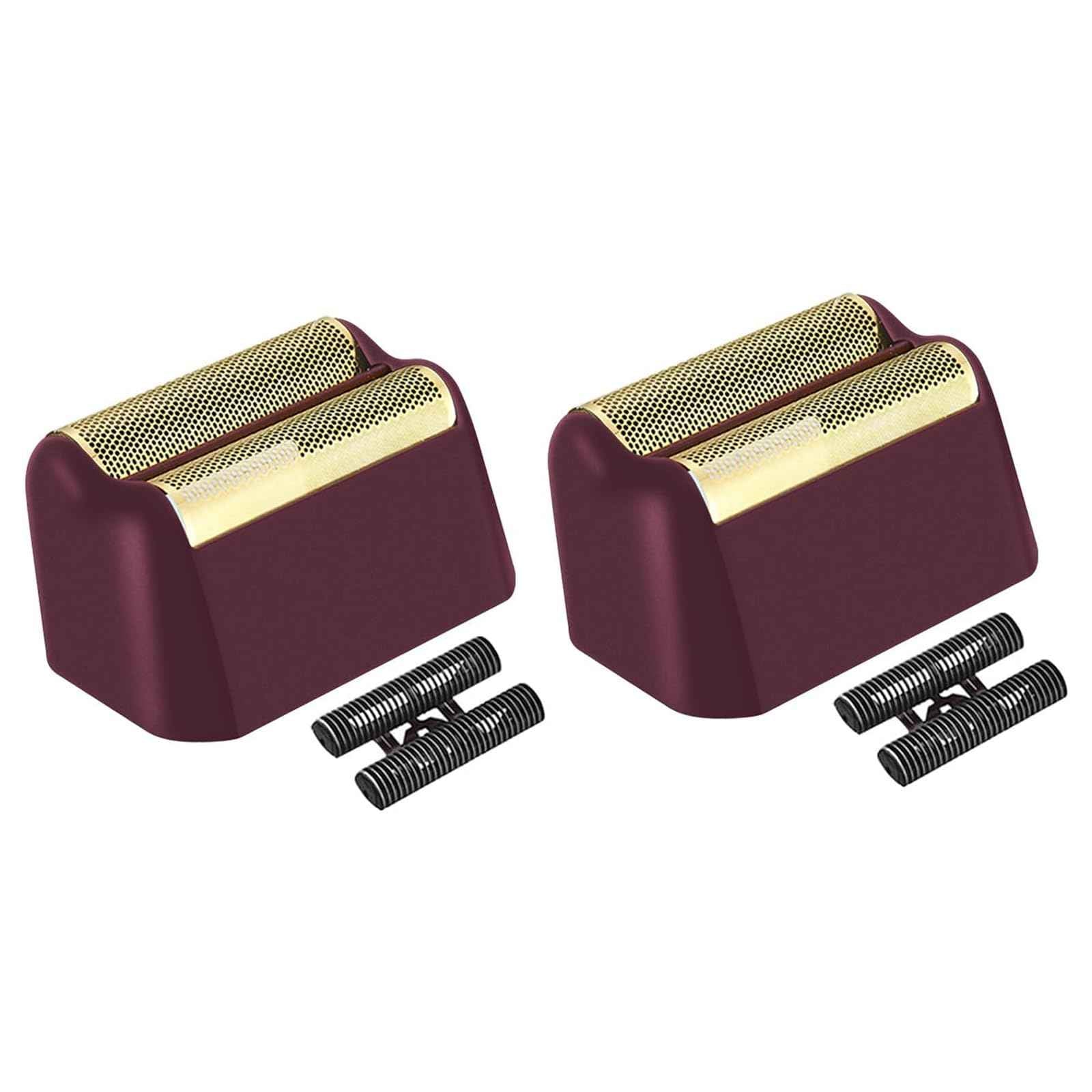 2 Pack Professional 5 Star Series Finale Shaver Replacement Foil and Cutter Bar Assembly Compatible With Wahl Shaver Foil 7031-100, 7043-100 Super Close Shaving Replacement Heads， (Black)