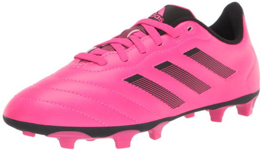 adidas Kids Goletto VIII Firm Ground Soccer Shoe, Team Shock Pink/Black/Black, 10 US Unisex Toddler