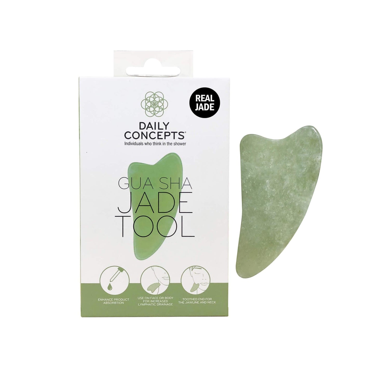 Princess Jade - Daily Jade Facial Roller + Gua Sha Jade Facial Tool