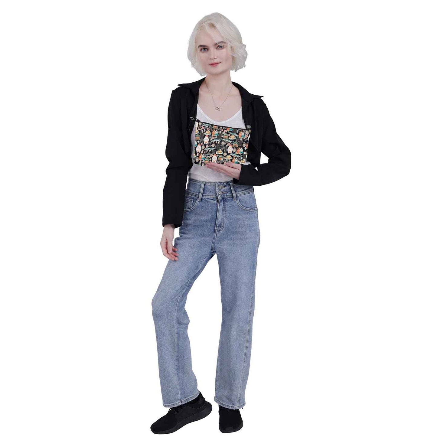 Animated Movie Themed Makeup Travel Bag Sp A Fans Gift (BLK-sp away)