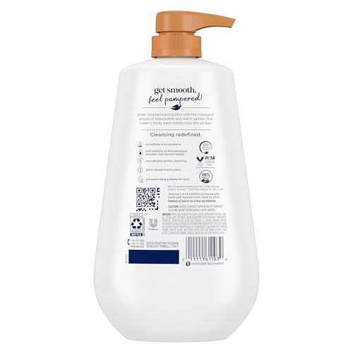 Dove Moisturizing Body Wash, Shea Butter & Vanilla, 30.6 oz