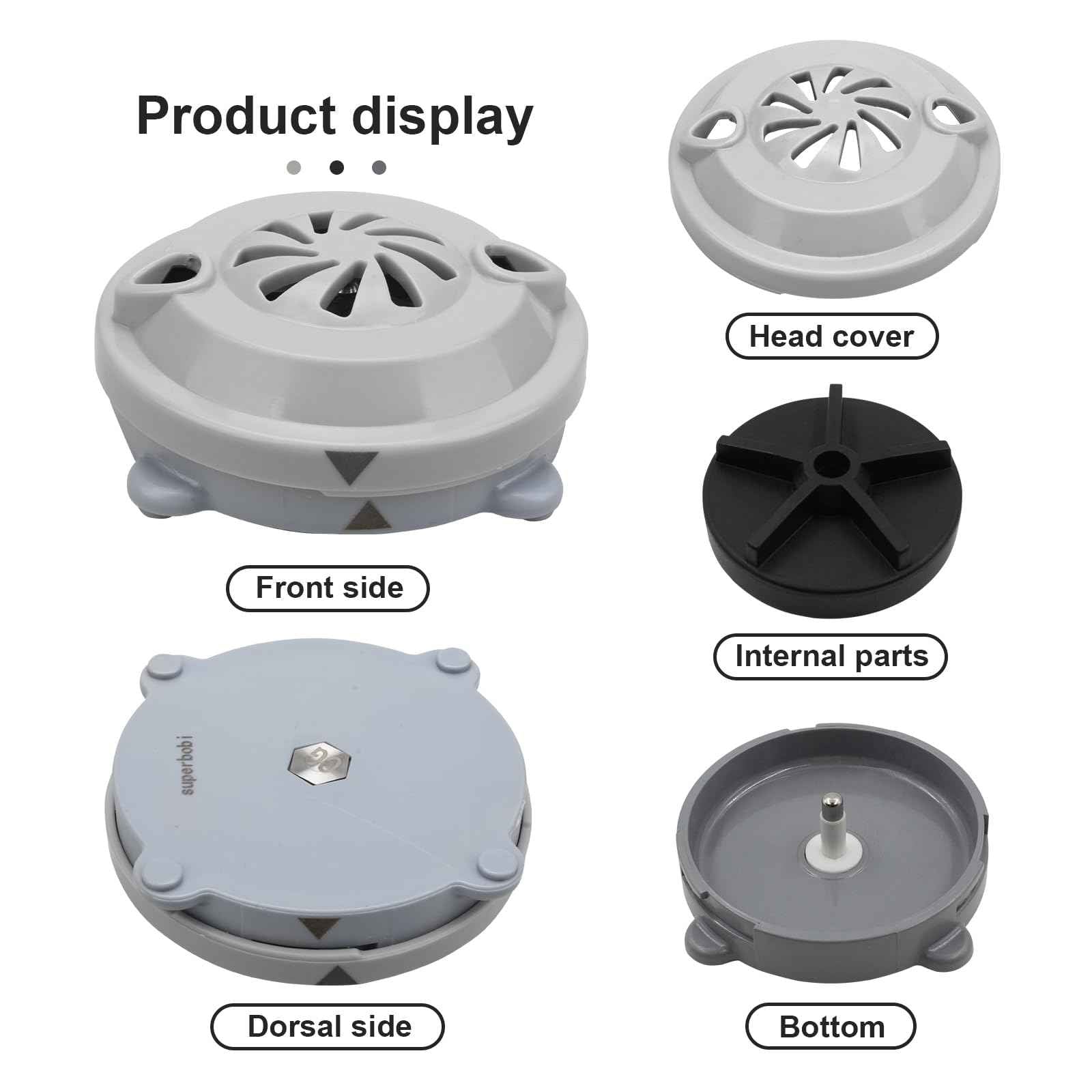 BF-004 Pipeless Magnetic Jet Head Motor for Pedicure Spa Chair Part,Universal Pedicure Jet Replacement for LURACO Magnetic Jet Includes Propeller and Cap