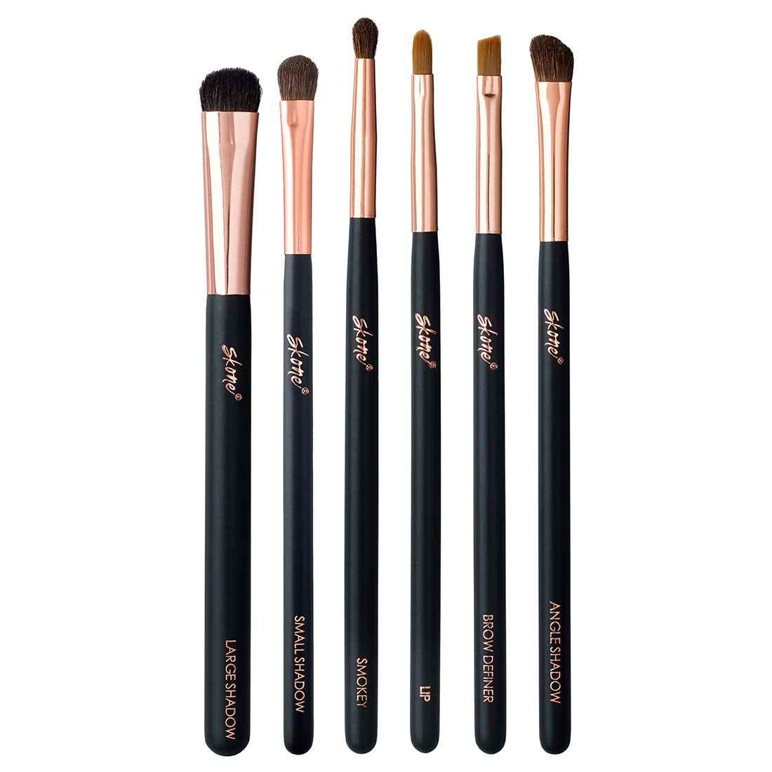 Professional Makeup Brush Set - Skone Luxe Pro Makeup Brushes, 6 pc Set