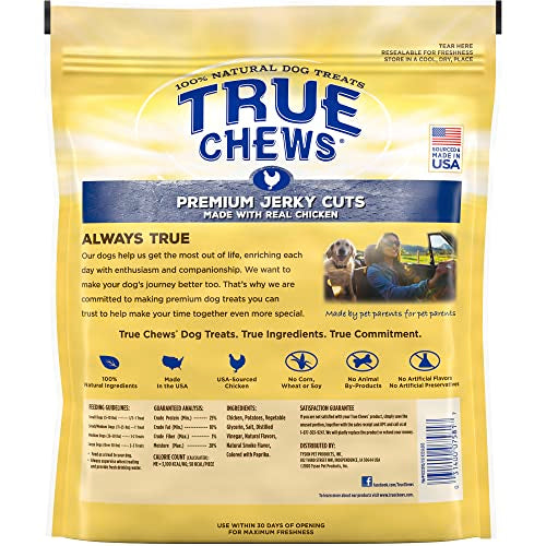 Blue Buffalo True Chews Premium Jerky Cuts Natural Dog Treats, Chicken 22 oz bag