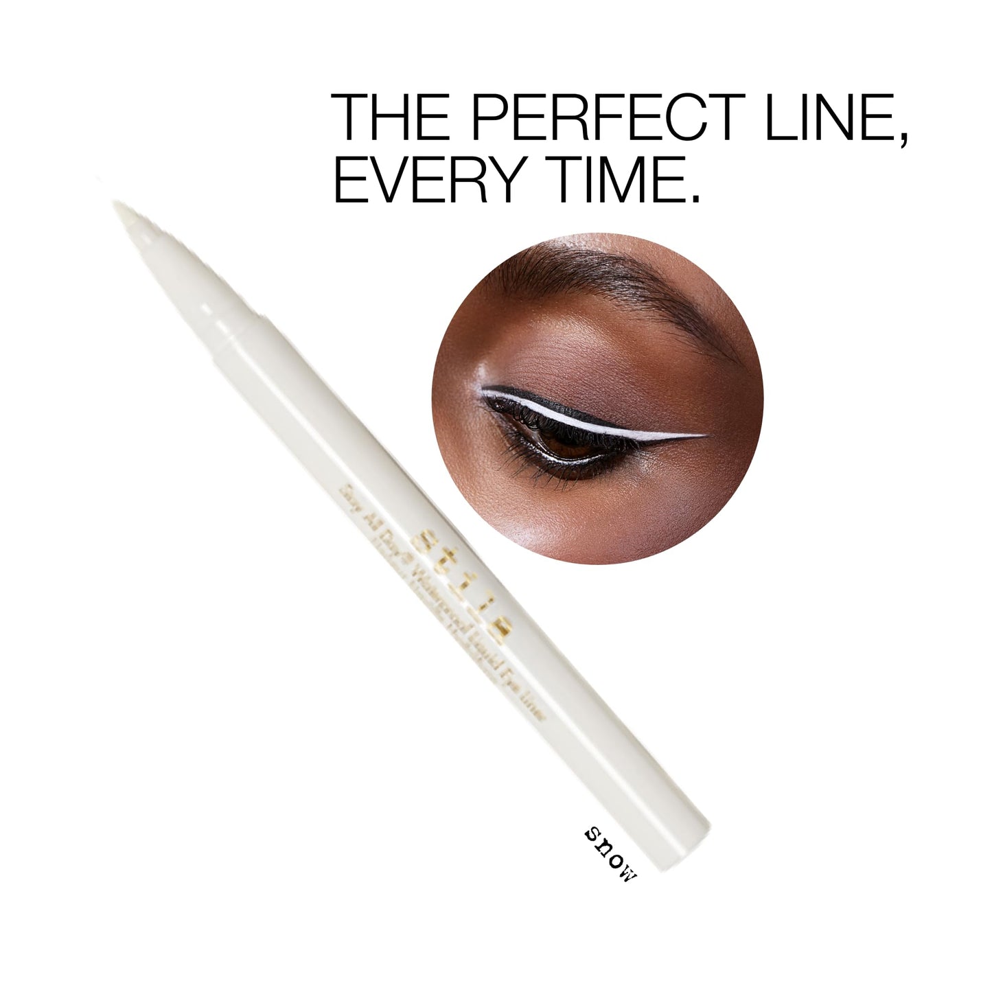 Stila Waterproof Liquid Eye Liner, Stay All Day Makeup with Fine Brush Tip Lasting Satin Finish, Smudge-Proof & Transfer-Resistant