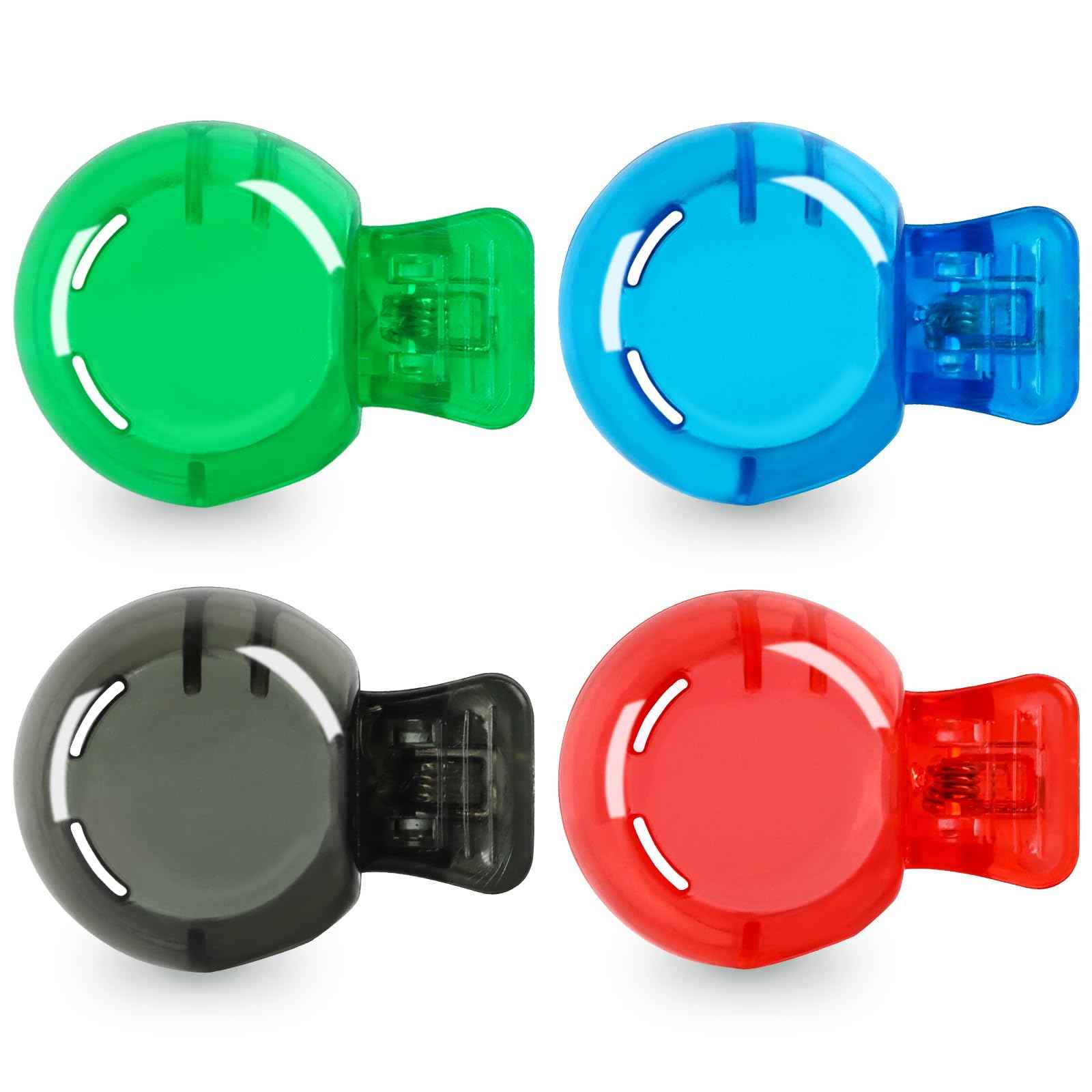 Hxezoc 4 Pack Travel Toothbrush Head Covers Portable Toothbrush Protector Cap Brush Pod Case Plastic Protective Clip for Household Travel, Camping, Bathroom, School, Business