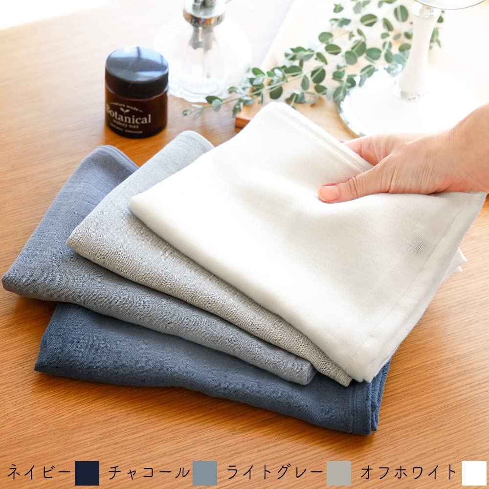 ムコタオル Muko Towel, Double Gauze, Washcloths, Senshu Towel, Thin, Made in Japan, Absorbent, Quick Drying, Baby (Hand-Towels, Assortment(01))