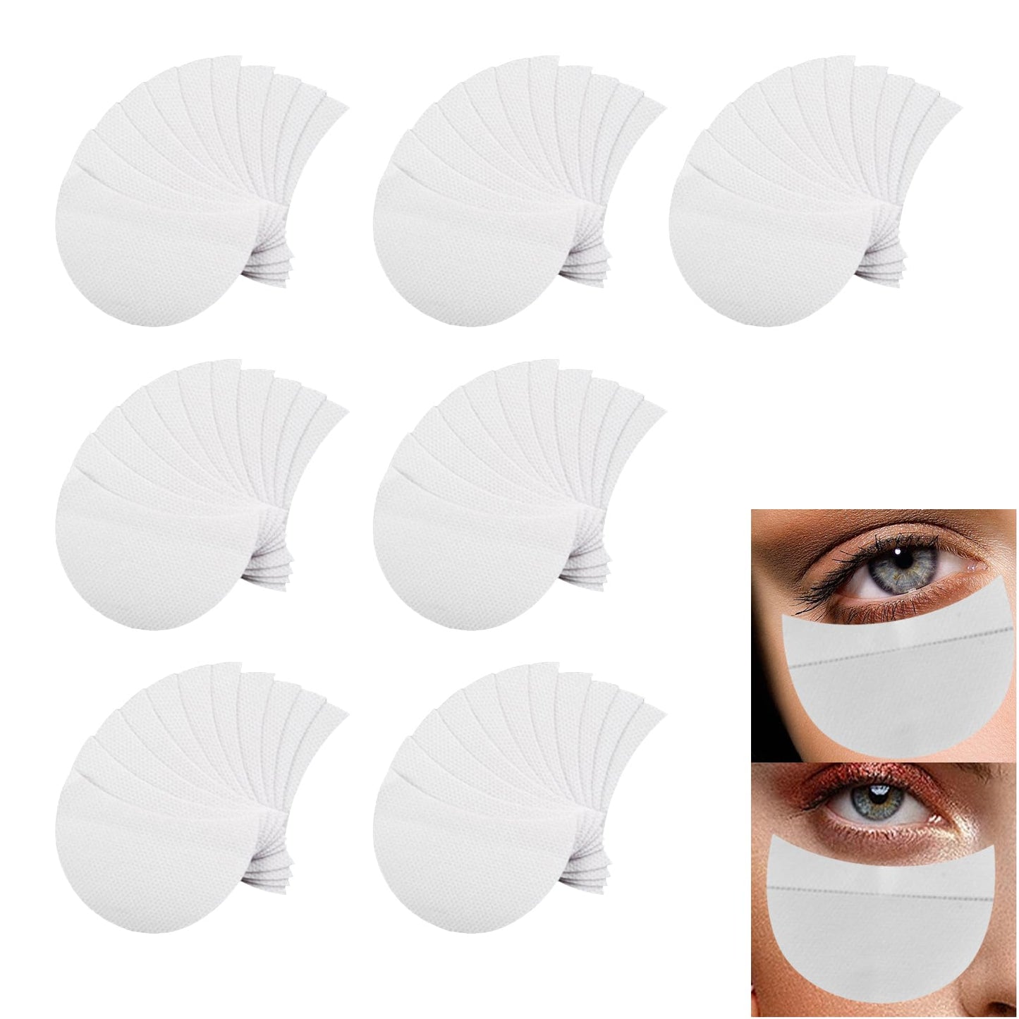 150PCS Eye Gems for Makeup Eyeshadow Stencils Tape Professional Lint Free Under Eye Pads Eyeshadow Patches for Eyelash Extensions/Lip Makeup