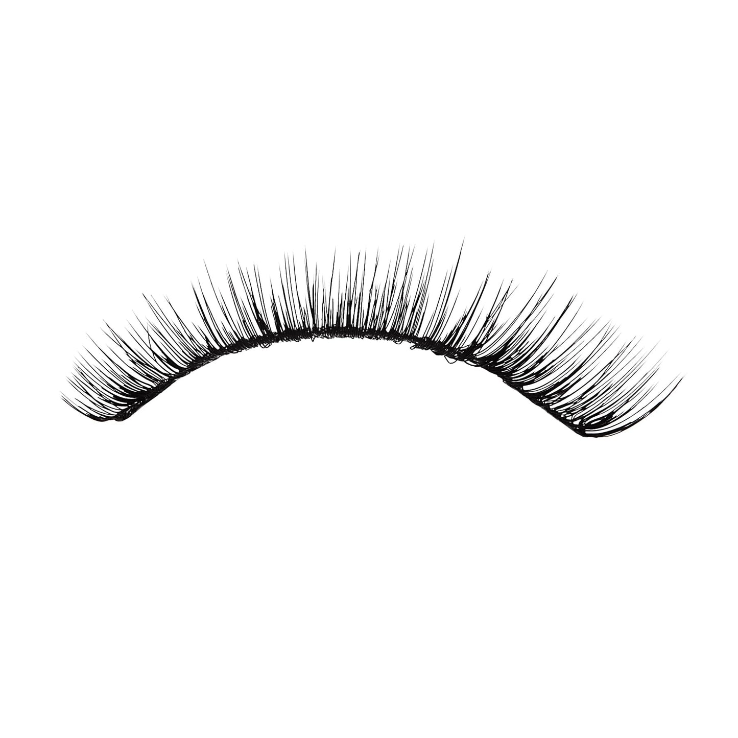 KISS Looks So Natural False Eyelashes Multipack, Lightweight & Comfortable, Tapered End Technology, Reusable, Cruelty-Free, Contact Lens Friendly, Style 'Flirty', 5 Pairs Fake Eyelashes Black