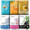 Facial Sheet Mask Pack- Hydrating,Nourishing Premium Quality (12 pack)
