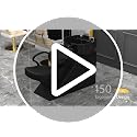 Ainfox Shampoo Backwash Chair with ABS Bowl Sink