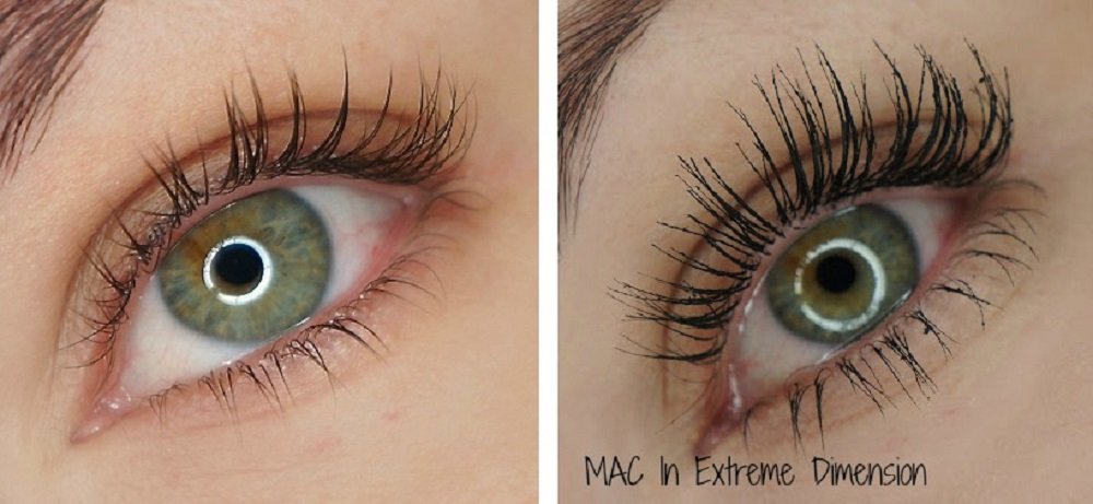 MAC Mascara In Extreme Dimension 3D Black Lash, Thick Eye Makeup Authentic, 1 Count