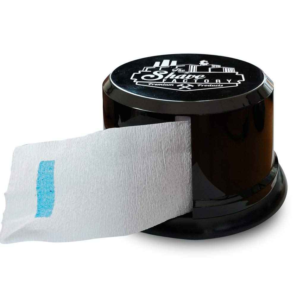 The Shave Factory Neck Strip Dispenser, Neck Strips Case, Neck Covering Paper Case Container, 5 Ounce (Black UK)