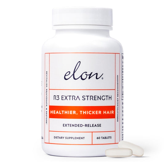 Elon R3 Hair Growth Supplement for Women – Hair Growth Vitamins w/Biotin & Collagen Peptides for Healthy, Thick Hair – Extra Strength Hair Growth Pills (60 Tablets)