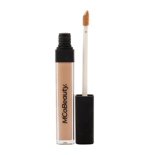 MCoBeauty Brighten & Perfect Cream Concealer, 5 Medium Natural Beige, Brightening Coverage for Flawless Complexion, Vegan, Cruelty Free Cosmetics