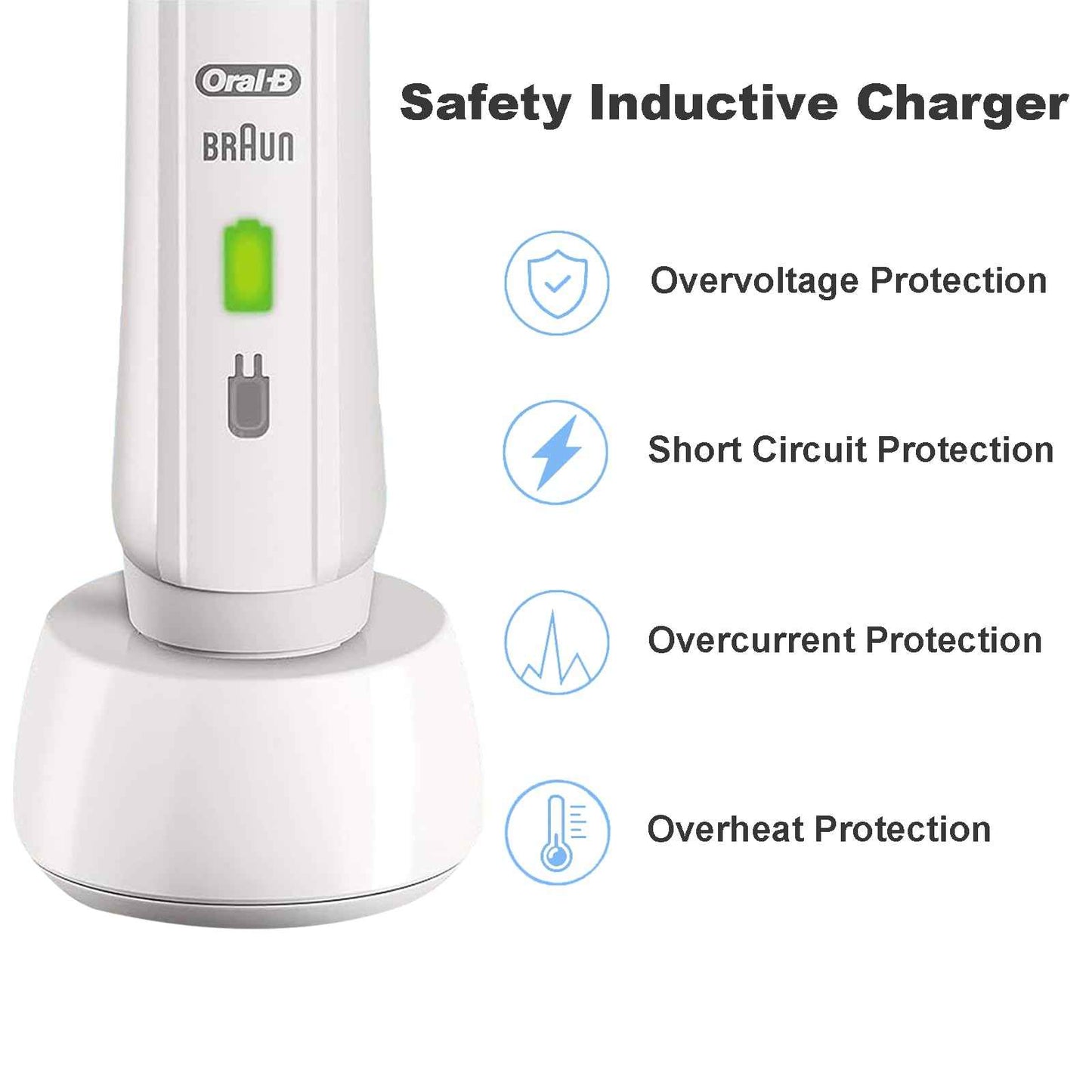 USB Charger Base for Oral-b Braun Electric Toothbrush，Replacement 5V USB 3757 Charger for Oral-B,Portable Travel Charging Base