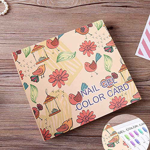 Noverlife Nail Colors Display Book with 120 Nail Tips - Nail Art Showcase