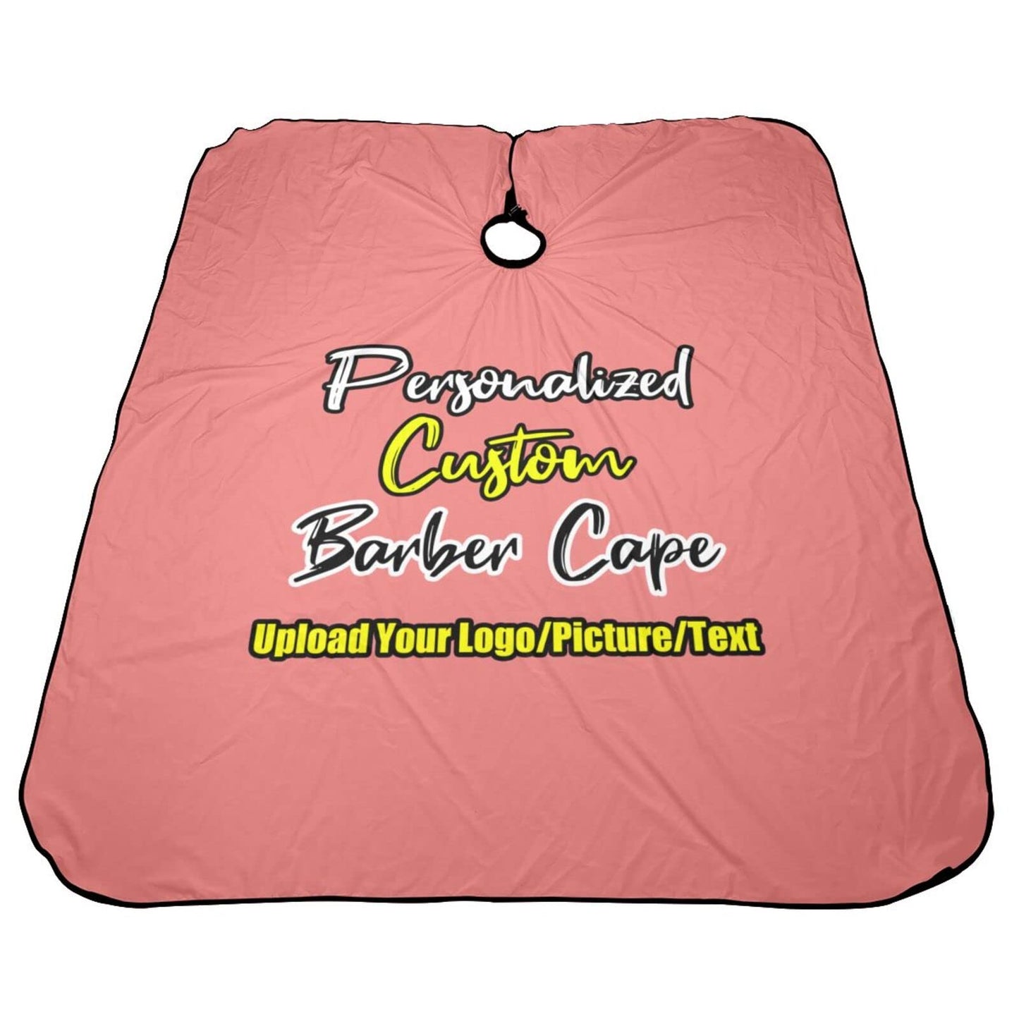 sophiehome Custom Barber Cape with Your Logo Text Photo, Professional Hair Cutting Cape Customized, Personalized Haircut Salon Cape for Hairdresser Styling & Home Adult Lightcoral