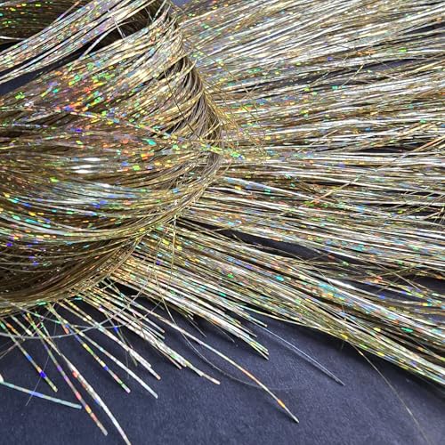Fairy Hair Tinsel 40" - 100 Strands Champagne Sparkle