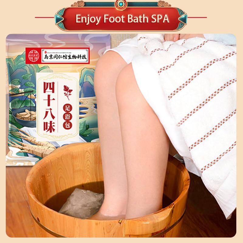 Herbal Foot Soak Bags - Natural Detox Spa Bath Packets (30 Pack)
