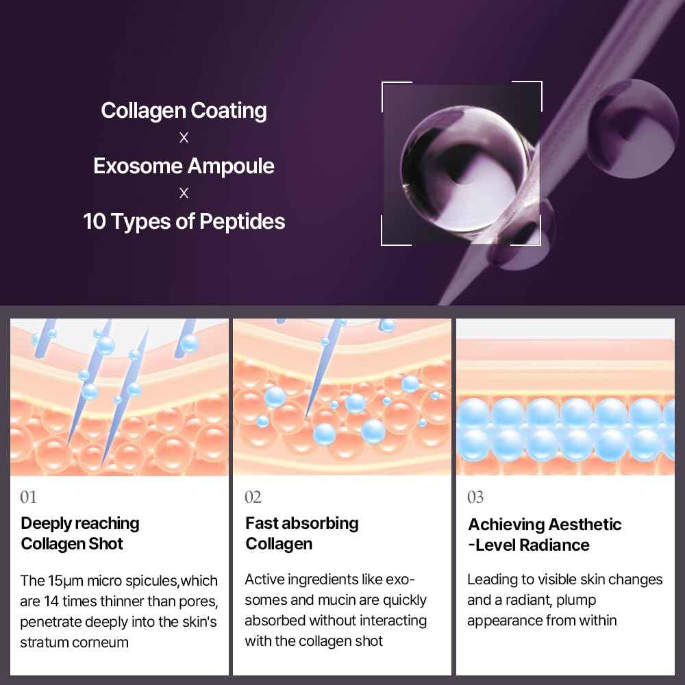 AROCELL Super Shot Coltra Ampoule 3X 30ml/1.01 Fl Oz – Korean Collagen Ampoule for Hydrating, Moisturizing, Elasticity Boosting, Pore Care, Wrinkle Care, Lightweight Non Sticky Fast Absorbing Serum