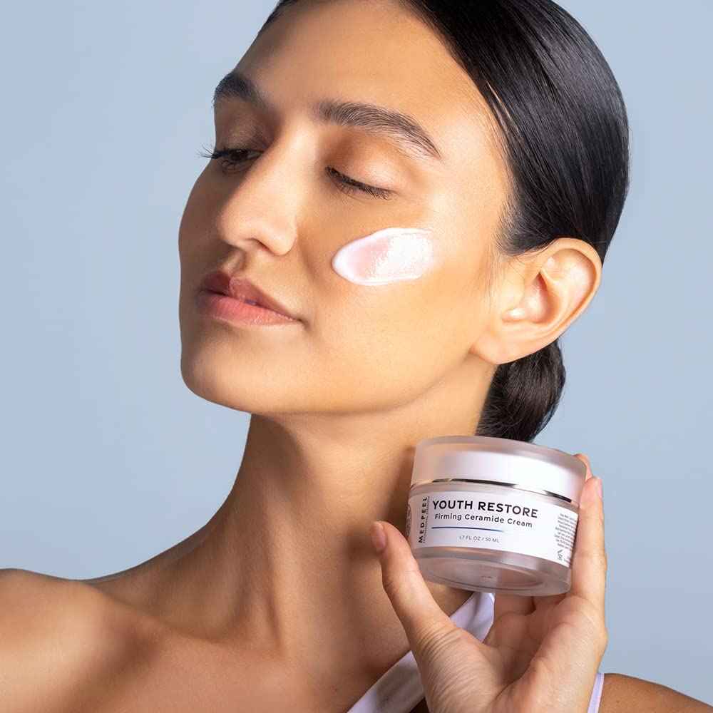 Medpeel Youth Restore Firming Ceramide Face Cream, Shea Butter, Retinol, Vitamin E Moisturize and Plump Aging Skin, 1.7 fl oz