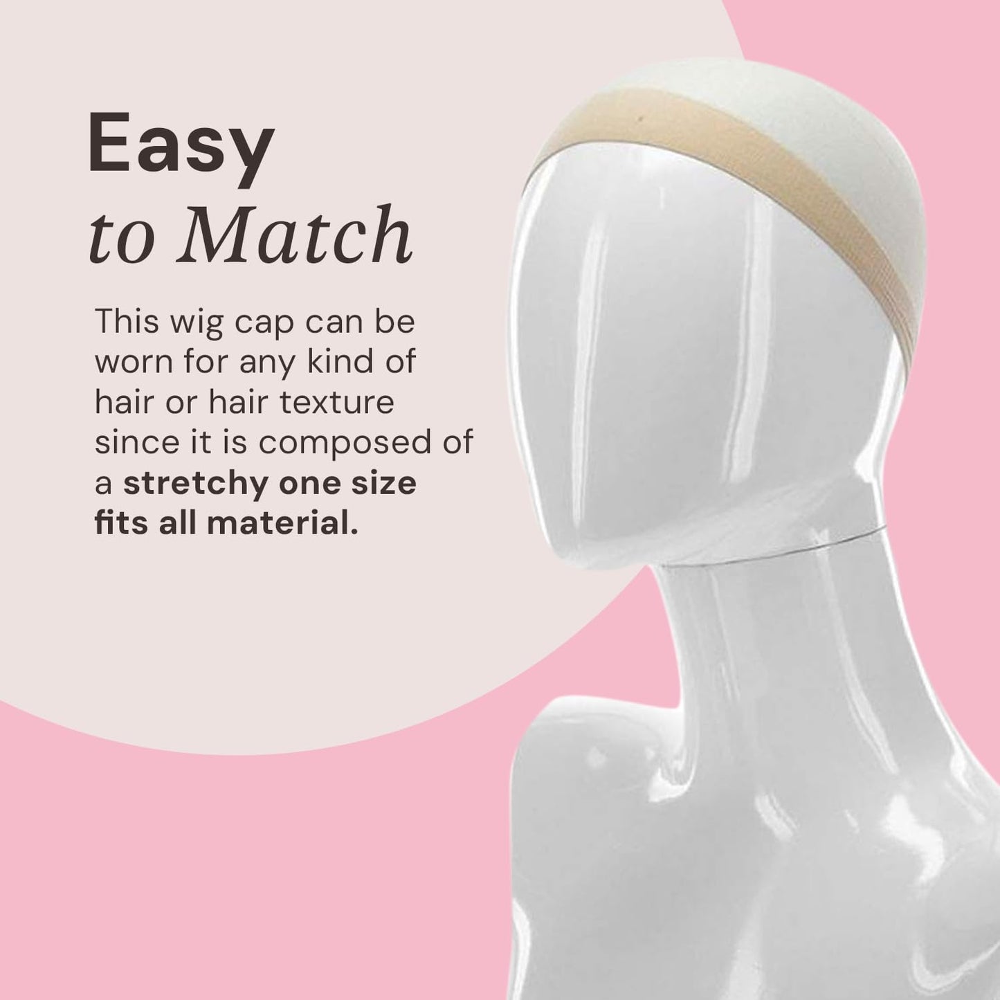 MILANO COLLECTION Wig Caps for Women | Premium Breathable, Stretchable, Nylon Bald Wig Cap Liner Stocking for Wigs and Lace Front Wigs, Hair Cap, Nude, 3 Packs of 9 Caps, 27 Count