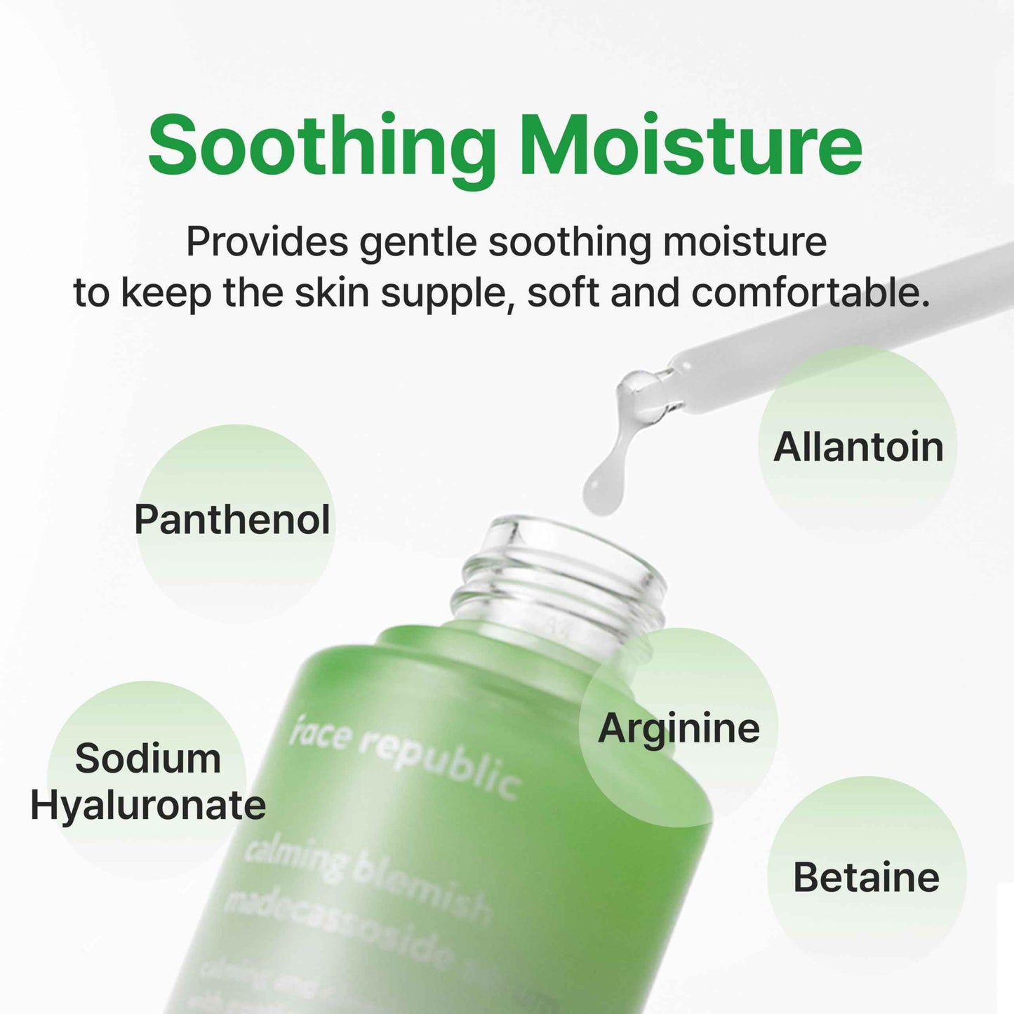 Face Republic Calming Tea Tree Madecassoside Serum 45ml 1.52 fl oz | Lightweight | Soothing | Madecassoside, Tea Tree, Centella Asiatica, Niacinamide | For irritated skin | Vegan Korean Skin Care