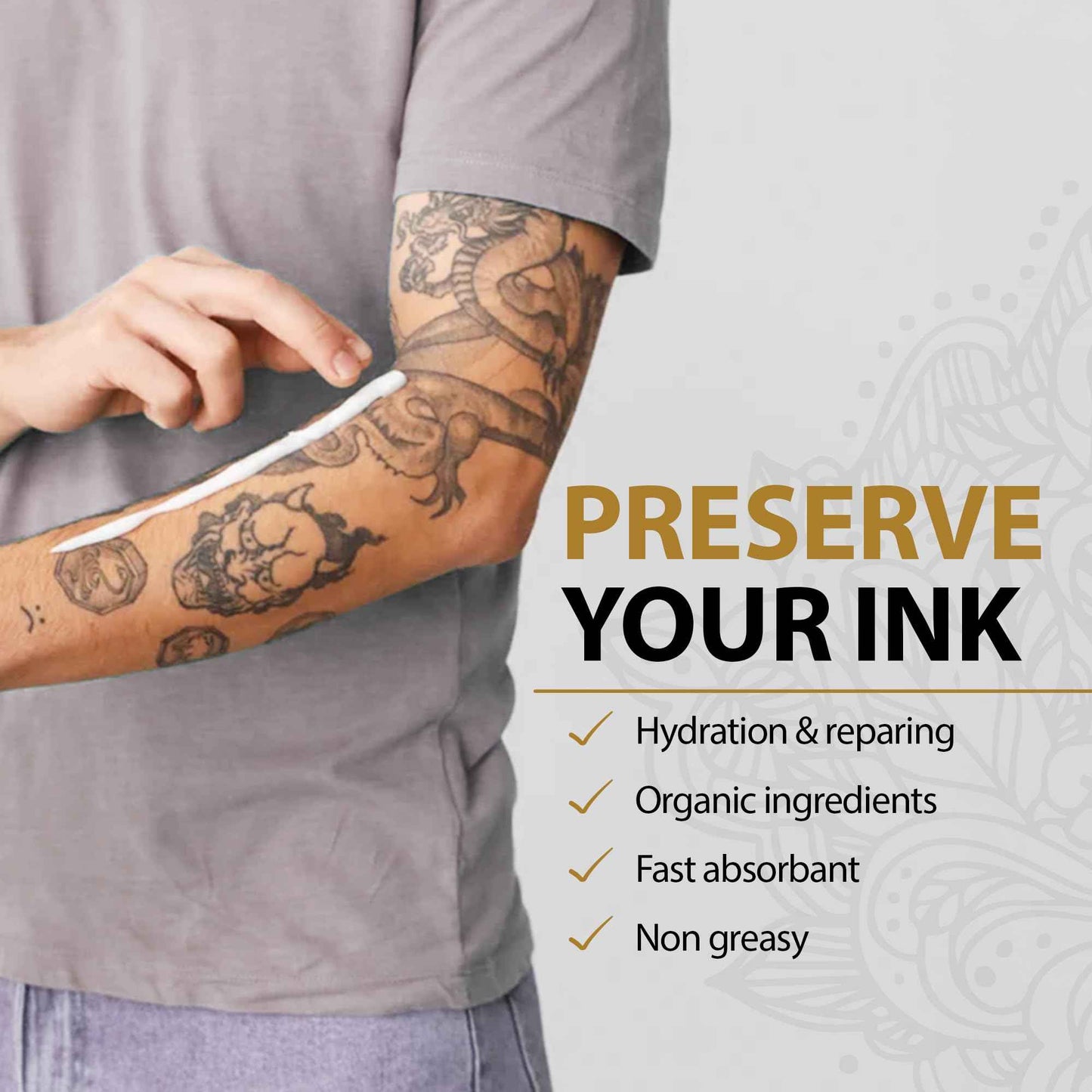 ETADERM Tattoo Sunscreen Lotion SPF 30 - Tattoo Aftercare Sunscreen for Sensitive Skin with 15% Non-nano Zinc Oxide - Sun Protection Tattoo Lotion for Long-Lasting Vibrancy & Ink Defense Against UV