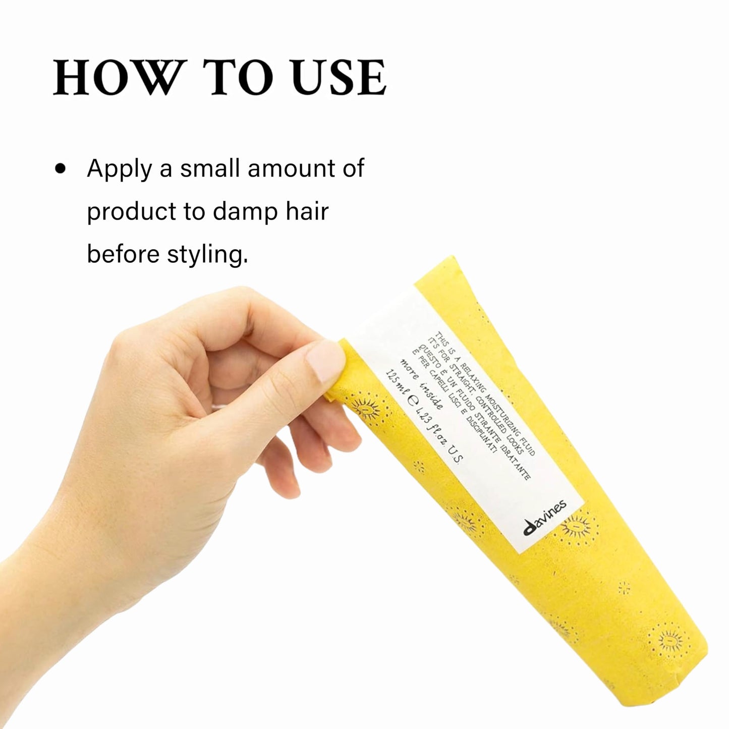 Davines This is a Relaxing Moisturizing Fluid, Heat Protection And Frizz Control For Sleek And Straight Styling, Moisturize With Humidity Control, 4.22 Fl. Oz.