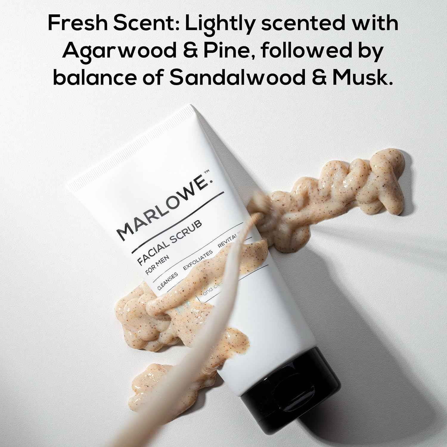 MARLOWE. Skin Care Set, No. 122 Facial Scrub 6 oz & No. 123 Facial Moisturizer 6 oz with Natural Extracts & Antioxidants, Cleanses, Exfoliates, Hydrates & Soothes