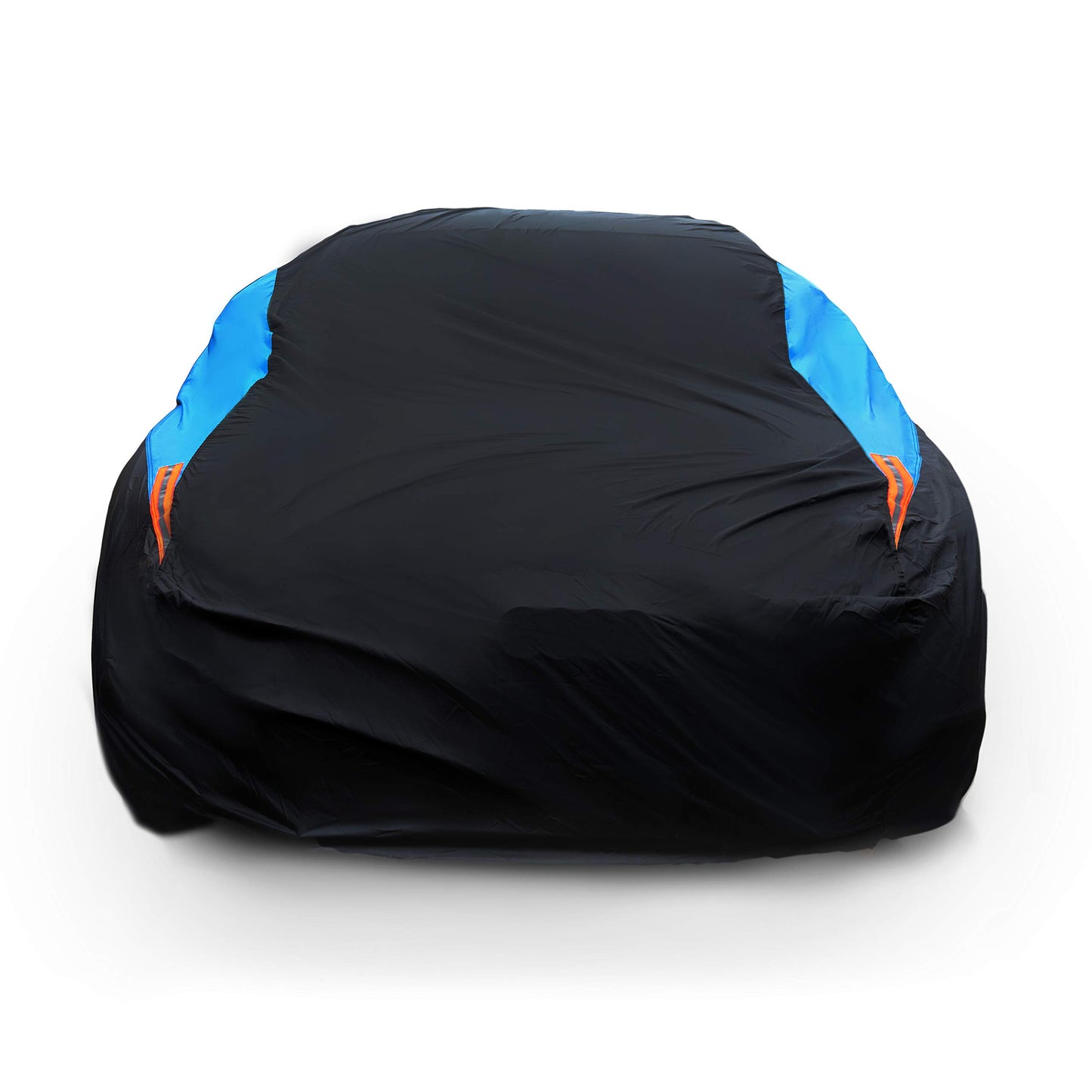 MORNYRAY Waterproof Car Cover All Weather Snowproof UV Protection Windproof Outdoor Full car Cover, Universal Fit for Sedan (Fit Sedan Length Up to 153 inch, Blue)