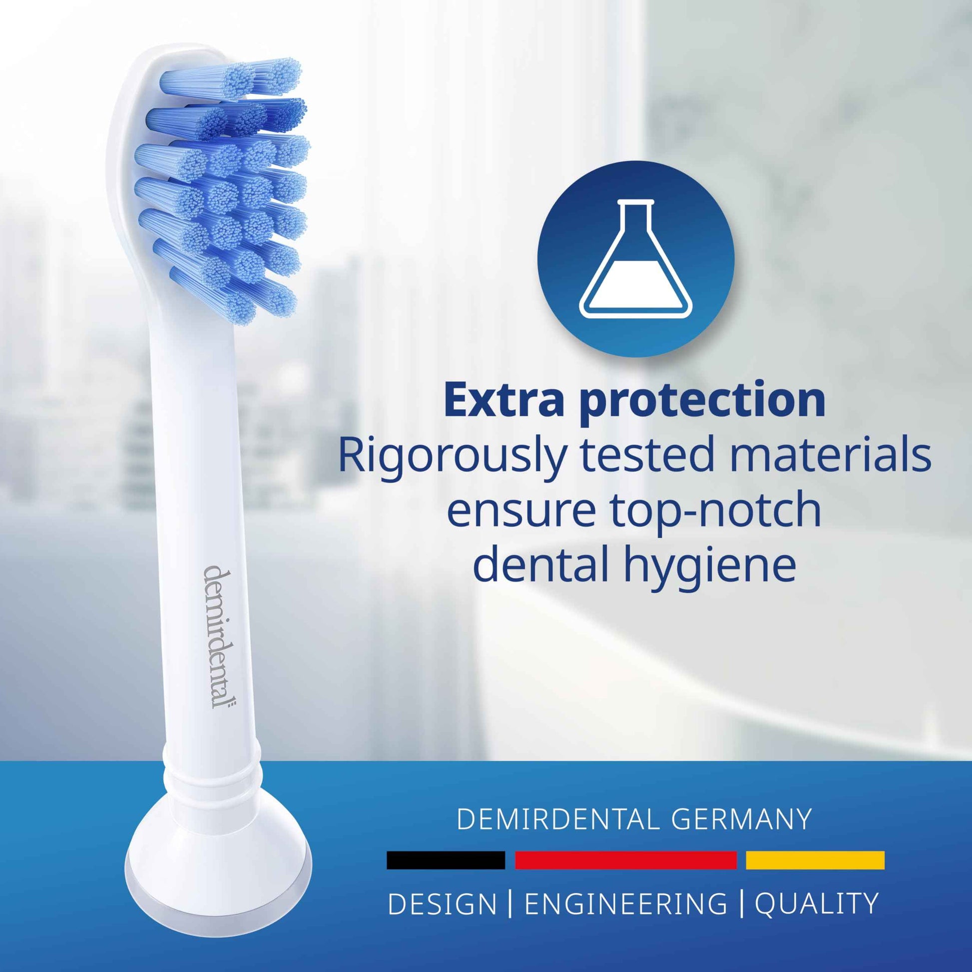 Toothbrush Heads mini Medium Compatible with Philips Sonicare Toothbrush Heads - Small Medium Replacement Heads - Daily Precision Brush Heads - White - Replaces HX6028-8 Pack