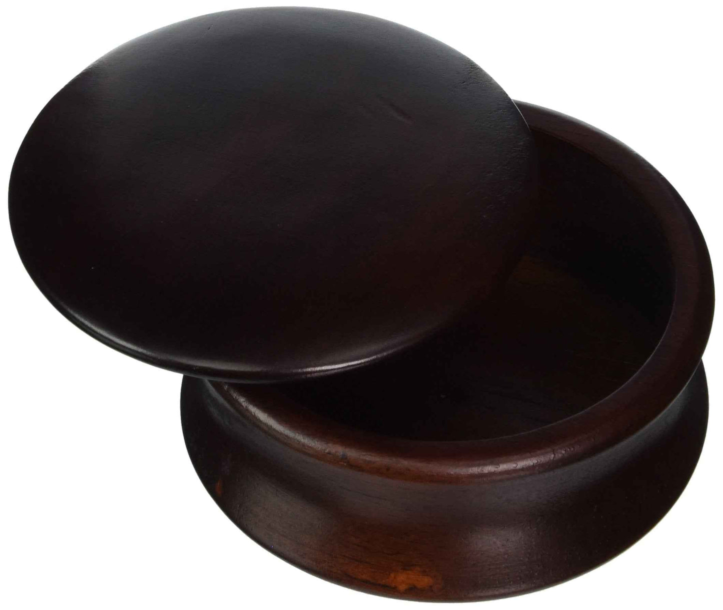 Kingsley Shave Soap Bowl with Lid Dark Wood