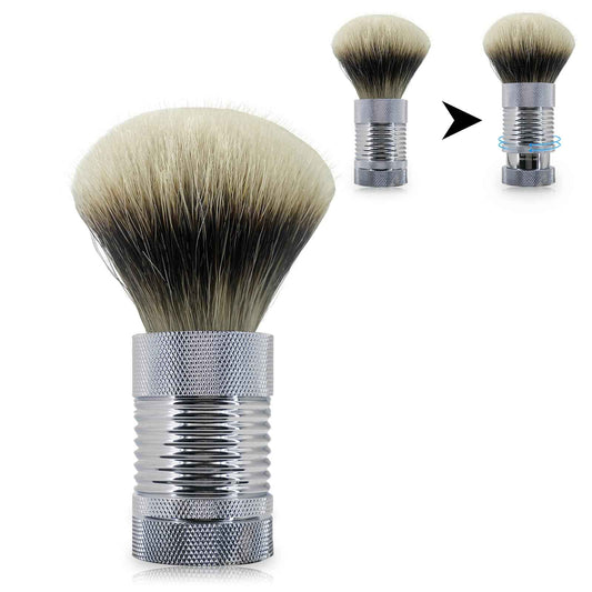 Silvertip Badger Shaving Brush – Rotating Handle to Control Bristle Height, Premium Shaving Brushes for Men, Luxury Badger Hair Shave Brush