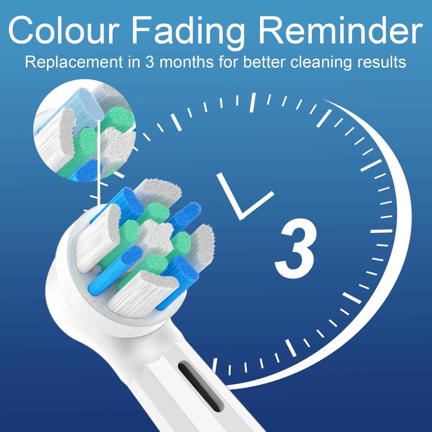 IO Replacement Heads Compatible with Braun Oral B iO 2/3/4/5/6/7/8/9/10 Series Electric Toothbrushes, IO Brush Heads Compatible with Oral B iO for Teeth Clean (6 Black/White)