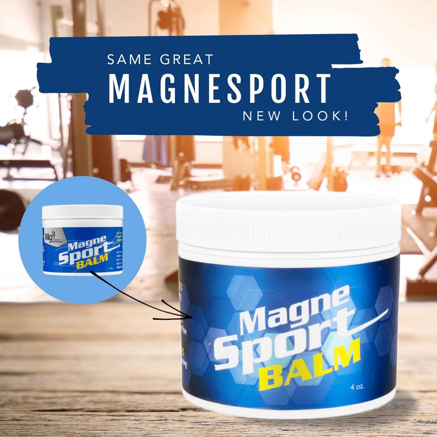 MagneSport Topical Magnesium Balm for Athletic Recovery - 4oz Jar