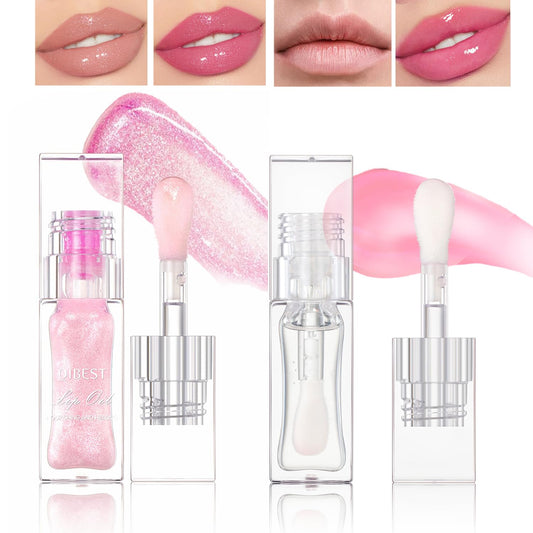 Magic Color Changing Moisturizing Lip Glow Oil, 2024 New Plumping Glitter Color Changing Lip Oil, Hydrating Lip Gloss Lip Balm Nourishing Lip Care Non-sticky Lip Oil