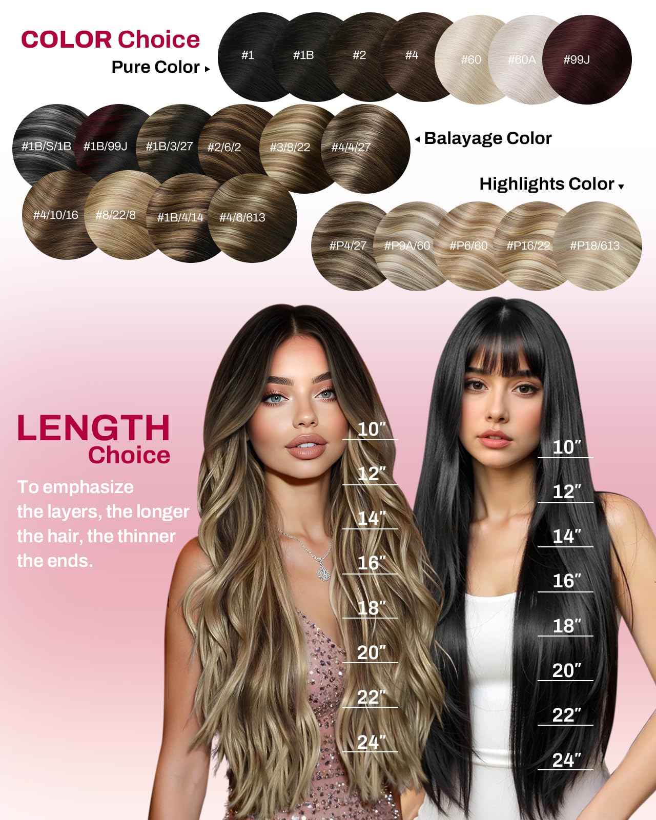 Moresoo Clip in Hair Extensions Ombre Dark Brown to Dark Ash Blonde with Blonde Balayage Hair Extensions Clip in Human Hair Double Weft 5pcs/80g 16inch