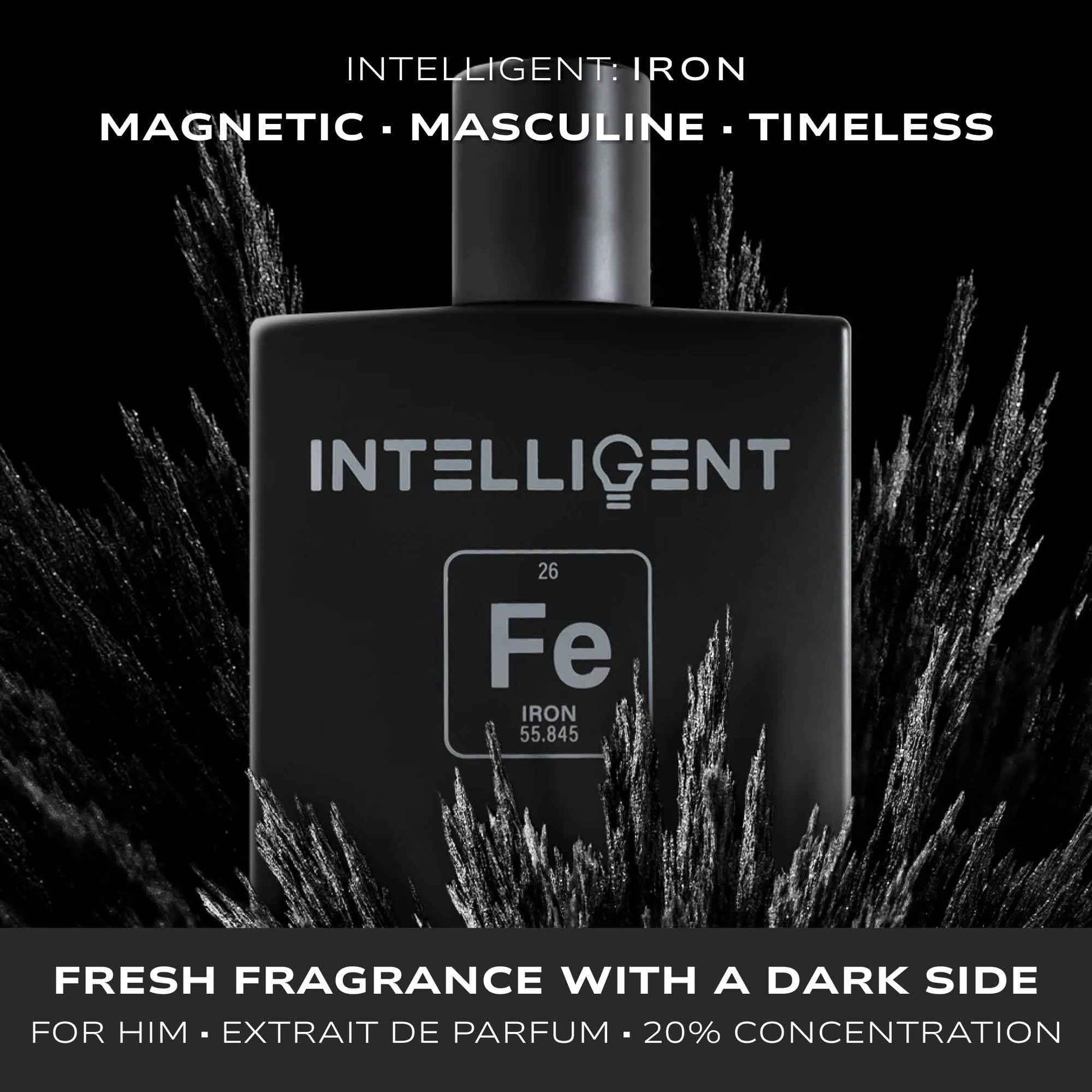 Intelligent Iron Eau de Parfum | Cologne for Men | | Magnetic, Masculine, and Timeless | 3.4 Fl Oz (100 mL)