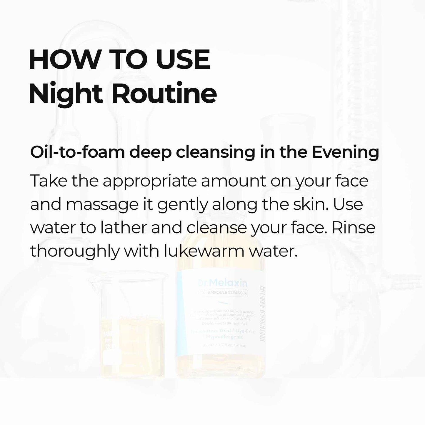 Dr.Melaxin TX Tranexamic Acid Ampoule Cleanser 100ml / 5.07fl oz, Moisturizing, Cleansing for Sensitive Skin