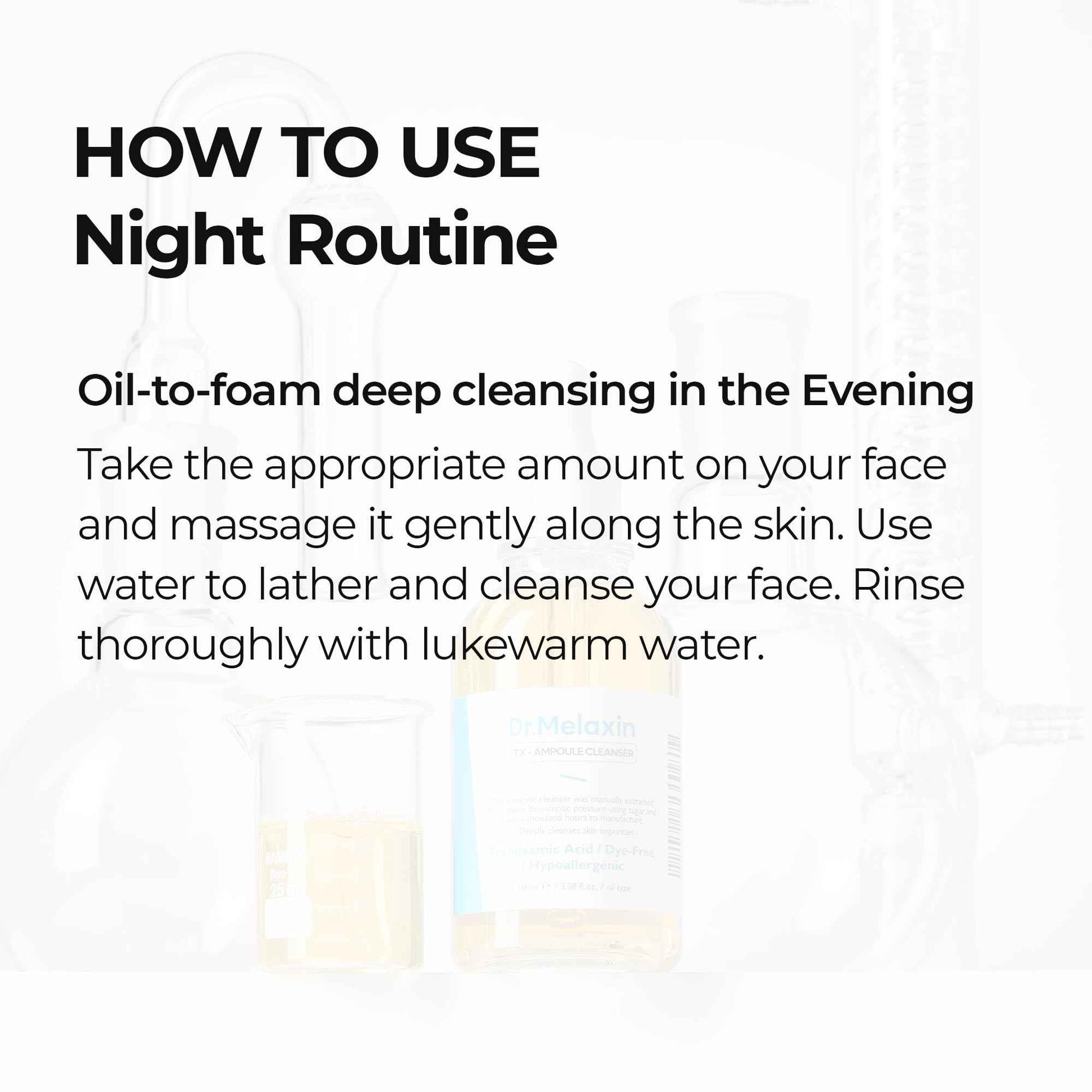 Dr.Melaxin TX Tranexamic Acid Ampoule Cleanser 100ml / 5.07fl oz, Moisturizing, Cleansing for Sensitive Skin