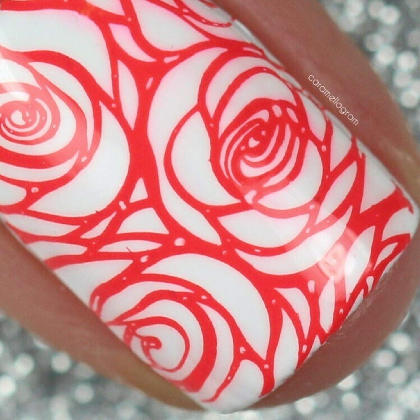 Whats Up Nails - Floral Correlation Stamping Polish Coral Lacquer for Stamped Nail Art Design 7 Free Cruelty Free Vegan