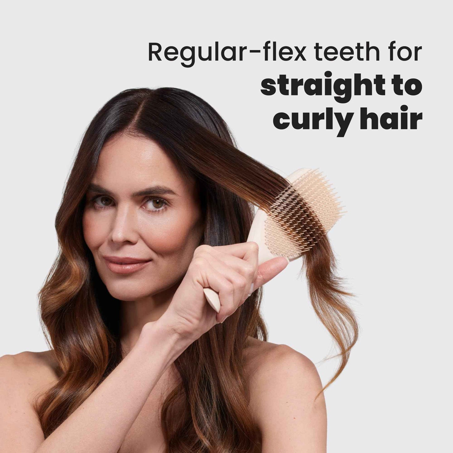 Tangle Teezer Large Ultimate Detangler Hairbrush for Wet & Dry Hair, Eliminates Knots & Reduces Breakage for Long, Thick, & Curly Hair Types, Vanilla